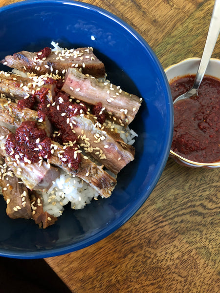 Korean Beef Bowl with Chili Paste