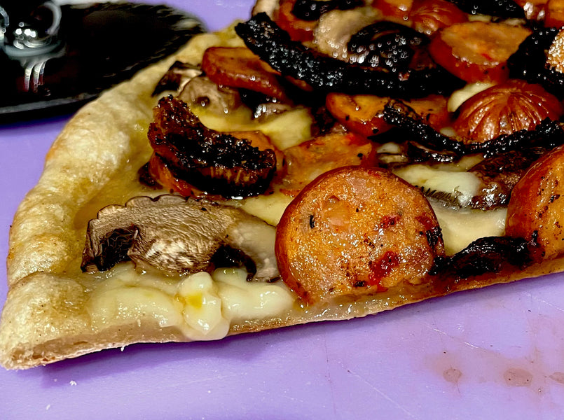 Calabrian Pesto Pizza with Caramelized Onions